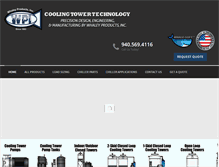 Tablet Screenshot of coolingtowertechnology.com